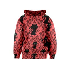 Cat Pattern Kids  Pullover Hoodie by NerdySparkleGoth