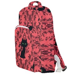 Cat Pattern Double Compartment Backpack by NerdySparkleGoth