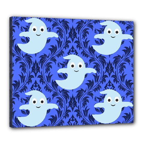 Ghost Pattern Canvas 24  X 20  (stretched) by NerdySparkleGoth