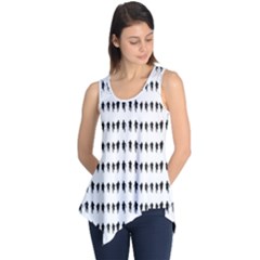 Athletic Running Graphic Silhouette Pattern Sleeveless Tunic by dflcprintsclothing