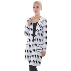 Athletic Running Graphic Silhouette Pattern Hooded Pocket Cardigan by dflcprintsclothing