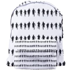 Athletic Running Graphic Silhouette Pattern Giant Full Print Backpack by dflcprintsclothing