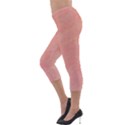 Peaches and Cream Lightweight Velour Capri Leggings  View3