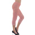 Peaches and Cream Lightweight Velour Capri Leggings  View4