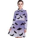 The Bats Long Sleeve Chiffon Shirt Dress View1