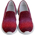 Red Sequins Kids Lightweight Slip Ons View1