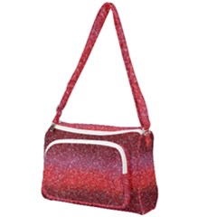 Red Sequins Front Pocket Crossbody Bag by SychEva