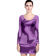 Ecstasy Long Sleeve Velvet Bodycon Dress by kiernankallan