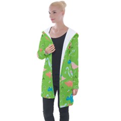 Funny Dinosaur Longline Hooded Cardigan by SychEva