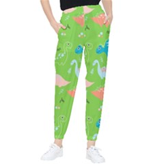 Funny Dinosaur Tapered Pants by SychEva