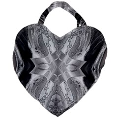 Compressed Carbon Giant Heart Shaped Tote by MRNStudios