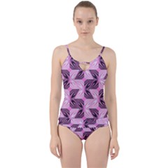 Abstract Cut Out Top Tankini Set by Sparkle