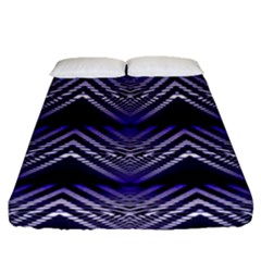 Digital Waves Fitted Sheet (queen Size) by Sparkle