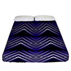 Digital Waves Fitted Sheet (california King Size) by Sparkle