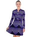 Digital Waves Long Sleeve Panel Dress View1