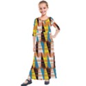 Digital tringles Kids  Quarter Sleeve Maxi Dress View1