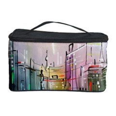 Drawing-watercolor-painting-city Cosmetic Storage by Sudhe