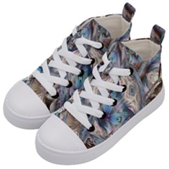 Tribal Pop Kids  Mid-top Canvas Sneakers by MRNStudios