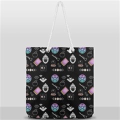 Pastel Goth Witch Full Print Rope Handle Tote (large) by NerdySparkleGoth