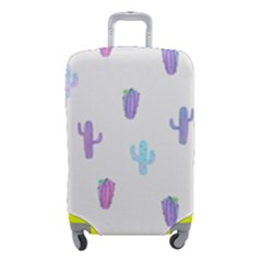 Purple And Blue Cacti Luggage Cover (small) by SychEva