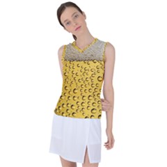 Beer Bubbles Women s Sleeveless Sports Top by Sudhe