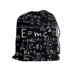 Science-albert-einstein-formula-mathematics-physics-special-relativity Drawstring Pouch (xl) by Sudhe