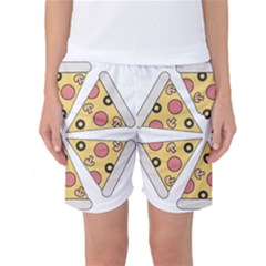 Pizza-slice-food-italian Women s Basketball Shorts by Sudhe