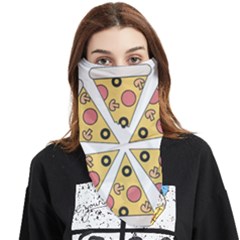 Pizza-slice-food-italian Face Covering Bandana (triangle) by Sudhe