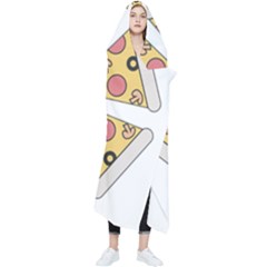 Pizza-slice-food-italian Wearable Blanket by Sudhe