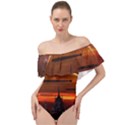 Science-fiction-digital-illustration Off Shoulder Velour Bodysuit  View1