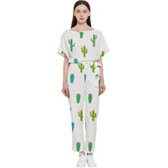 Funny Cacti With Muzzles Batwing Lightweight Jumpsuit by SychEva