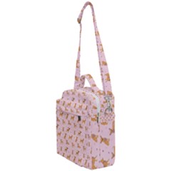 Cute Chihuahua With Sparkles On A Pink Background Crossbody Day Bag by SychEva