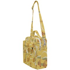 Folk Flowers Pattern  Crossbody Day Bag by Eskimos