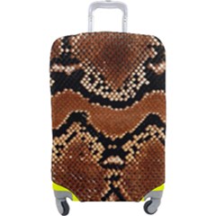 Leatherette Snake 3 Luggage Cover (large) by skindeep