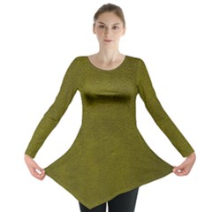 Leatherette 6 Green Long Sleeve Tunic  by skindeep