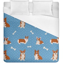 Cute Corgi Dogs Duvet Cover (king Size) by SychEva