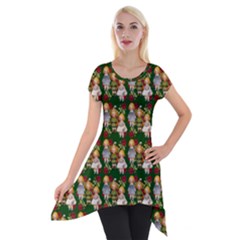 Dindollygreen Short Sleeve Side Drop Tunic by snowwhitegirl