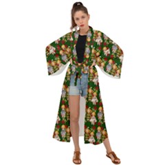 Dindollygreen Maxi Kimono by snowwhitegirl