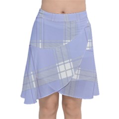 Lighblu Plaid Chiffon Wrap Front Skirt by snowwhitegirl