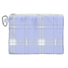 Lighblu Plaid Canvas Cosmetic Bag (xl) by snowwhitegirl