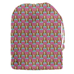 Girl Pink Drawstring Pouch (3xl) by snowwhitegirl