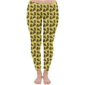 Cute Deer Pattern Yellow Classic Winter Leggings View1