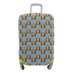 Girl Blue Luggage Cover (small) by snowwhitegirl