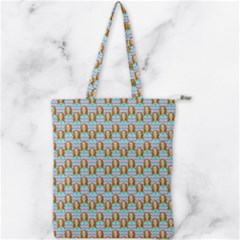 Girl Blue Double Zip Up Tote Bag by snowwhitegirl