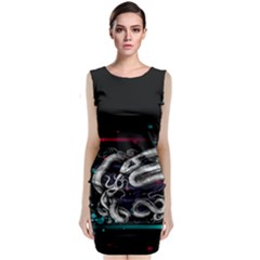 Snakeart Classic Sleeveless Midi Dress by Sparkle