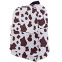 Brown cow spots pattern, animal fur print Classic Backpack View1