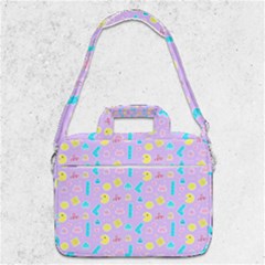 Arcade Dreams Lilac Macbook Pro Shoulder Laptop Bag  by thePastelAbomination