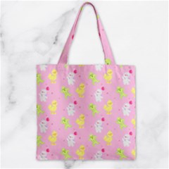 Pastel Adventure Zipper Grocery Tote Bag by thePastelAbomination