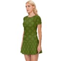 Trendy Army Green Polka Dots Pattern Women s Sports Wear Set View2