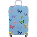 Multicolored Butterflies Whirl Luggage Cover (Large) View1